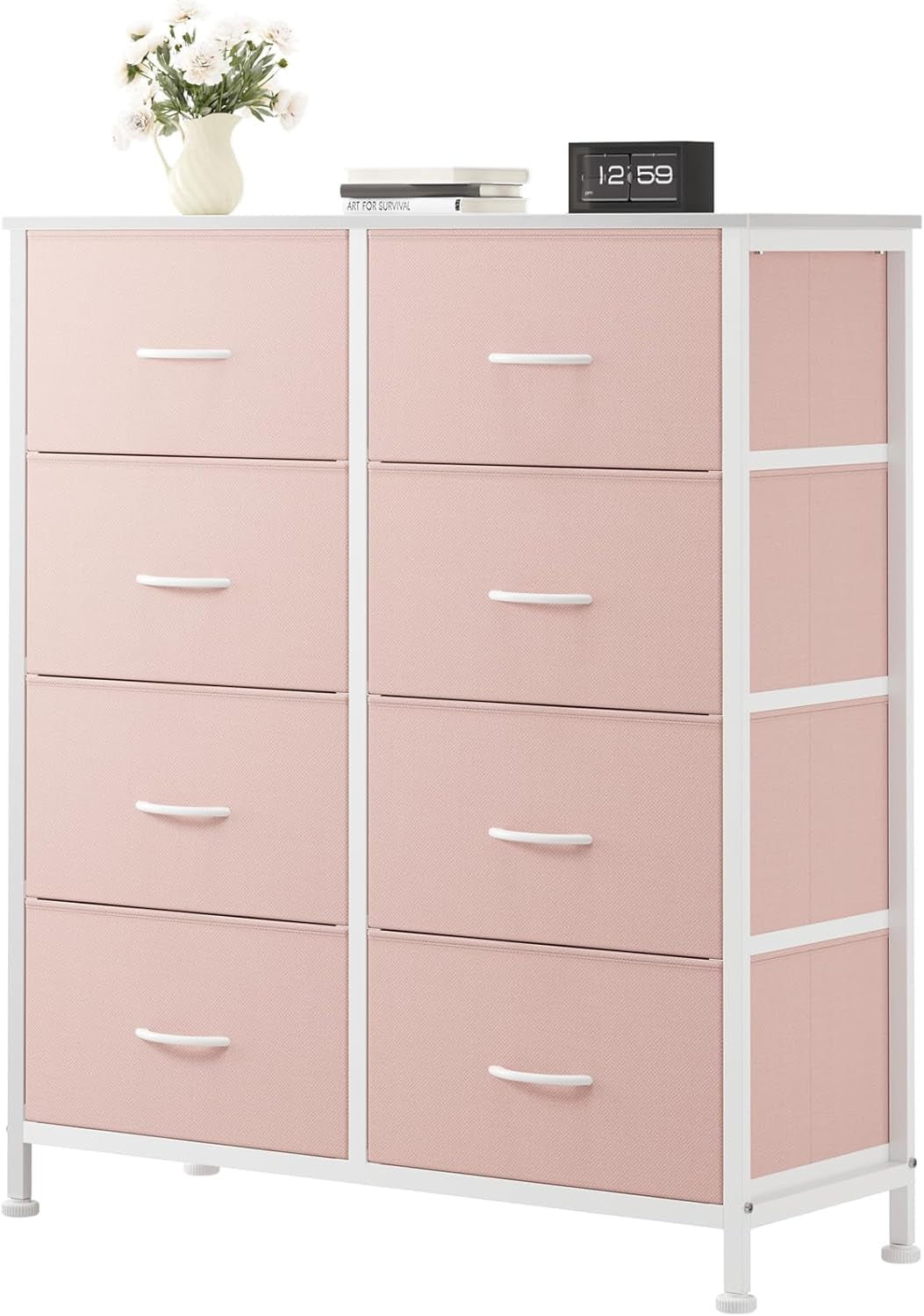 9 Drawers Storage Organizers Units, Closet Organizers and Storage for Clothes, Fabric Storage Drawer for Living Room, Chest of Dresser in 39.4" D X 11.8" W X 39.9" H, Grey