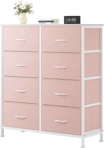 9 Drawers Storage Organizers Units, Closet Organizers and Storage for Clothes, Fabric Storage Drawer for Living Room, Chest of Dresser in 39.4" D X 11.8" W X 39.9" H, Grey