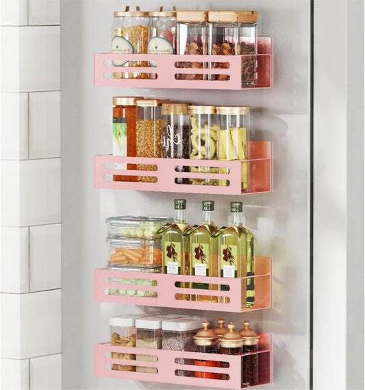 Magnetic Spice Rack for Refrigerator 4Pack 