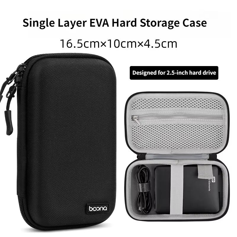 Hard Shell Digital Gadgets Storage Bag for Mac Adapter Mouse Data Cable Earphone HDD Electronics Gadgets Organizer Case