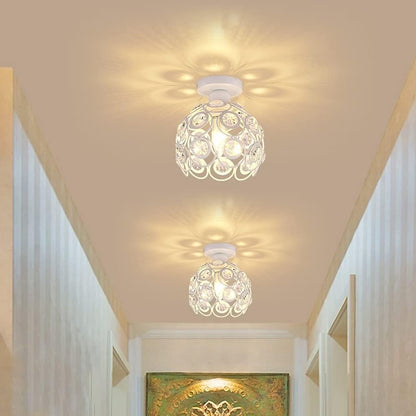 Mini Crystal Ceiling Light – Semi Flush Mount Chandelier