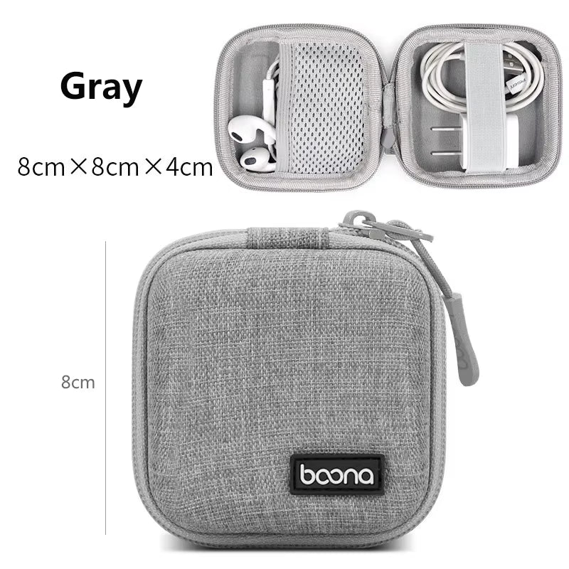 Hard Shell Digital Gadgets Storage Bag for Mac Adapter Mouse Data Cable Earphone HDD Electronics Gadgets Organizer Case