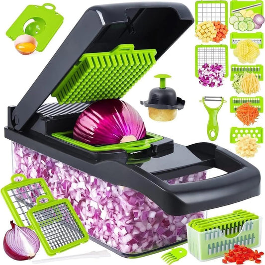 15 in 1 Vegetable Chopper and Food Chopper with Container