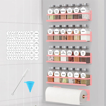 Magnetic Spice Rack for Refrigerator 4Pack 