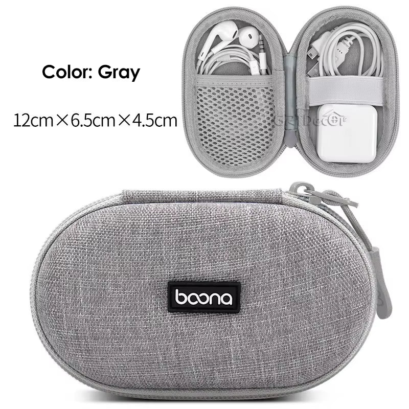 Hard Shell Digital Gadgets Storage Bag for Mac Adapter Mouse Data Cable Earphone HDD Electronics Gadgets Organizer Case