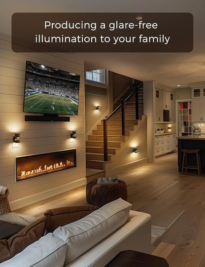 Motion Sensor Night Light with Adjustable Brightness - 2 Pack