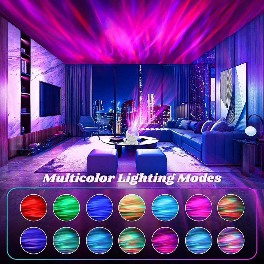 Whole Room Coverage Area Northern Lights Galaxy Projector