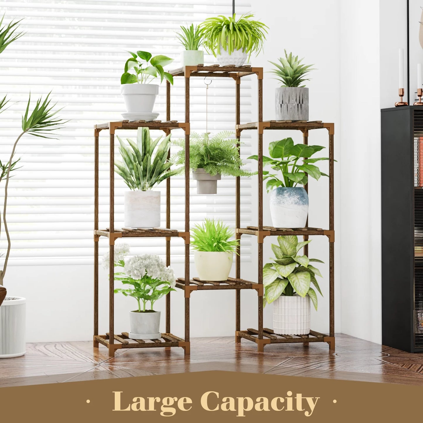 Wooden Tiered Plant Stand