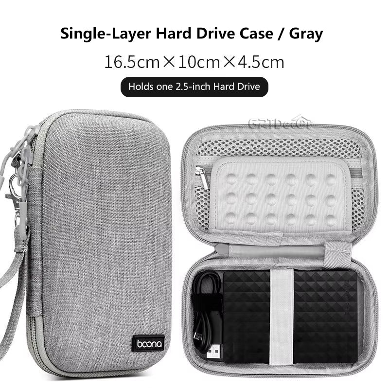Hard Shell Digital Gadgets Storage Bag for Mac Adapter Mouse Data Cable Earphone HDD Electronics Gadgets Organizer Case