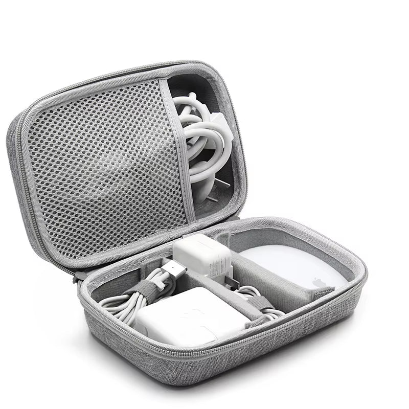 Hard Shell Digital Gadgets Storage Bag for Mac Adapter Mouse Data Cable Earphone HDD Electronics Gadgets Organizer Case