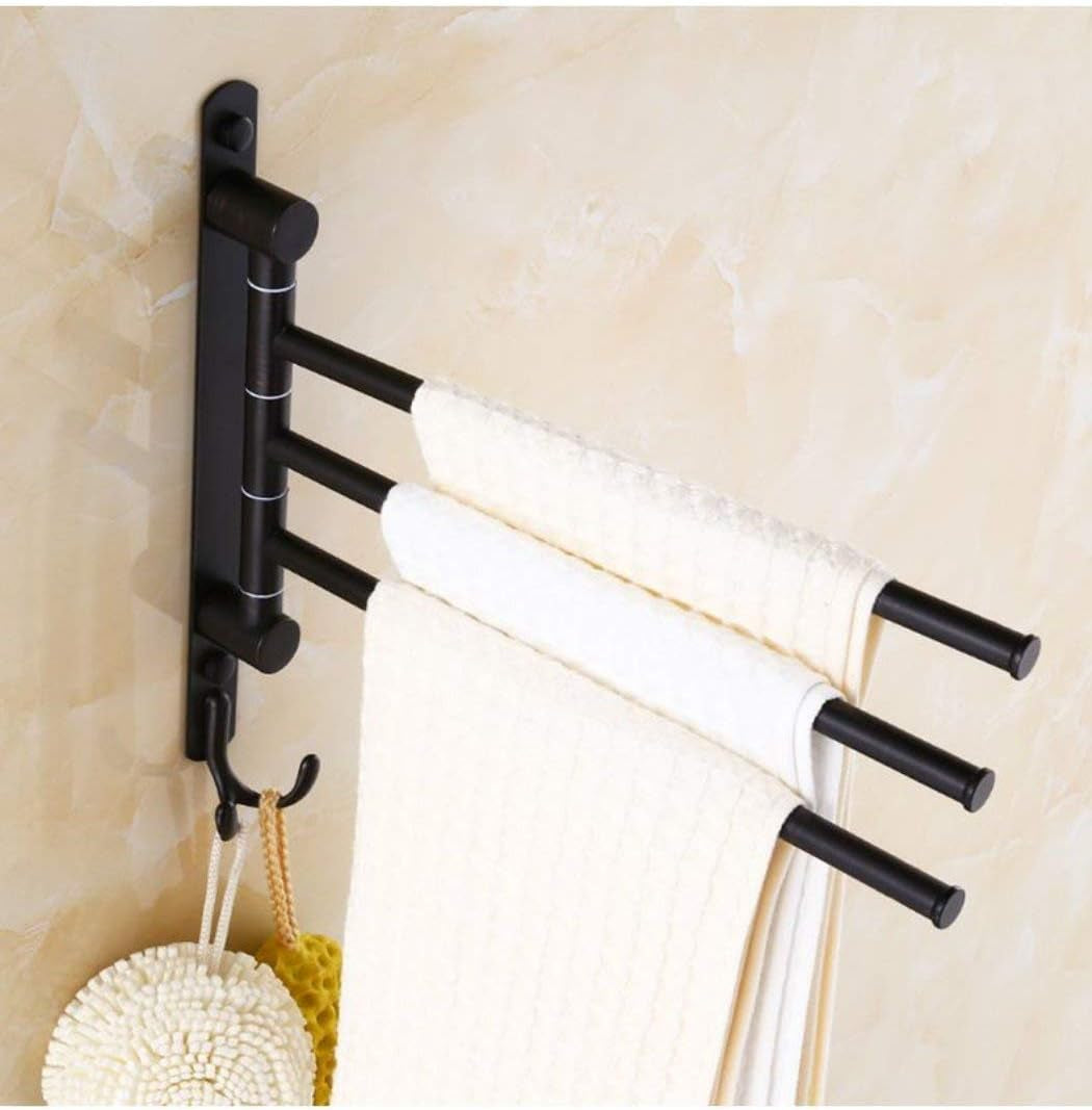 Oil Rubbed Bronze Swing-Out Towel Rack