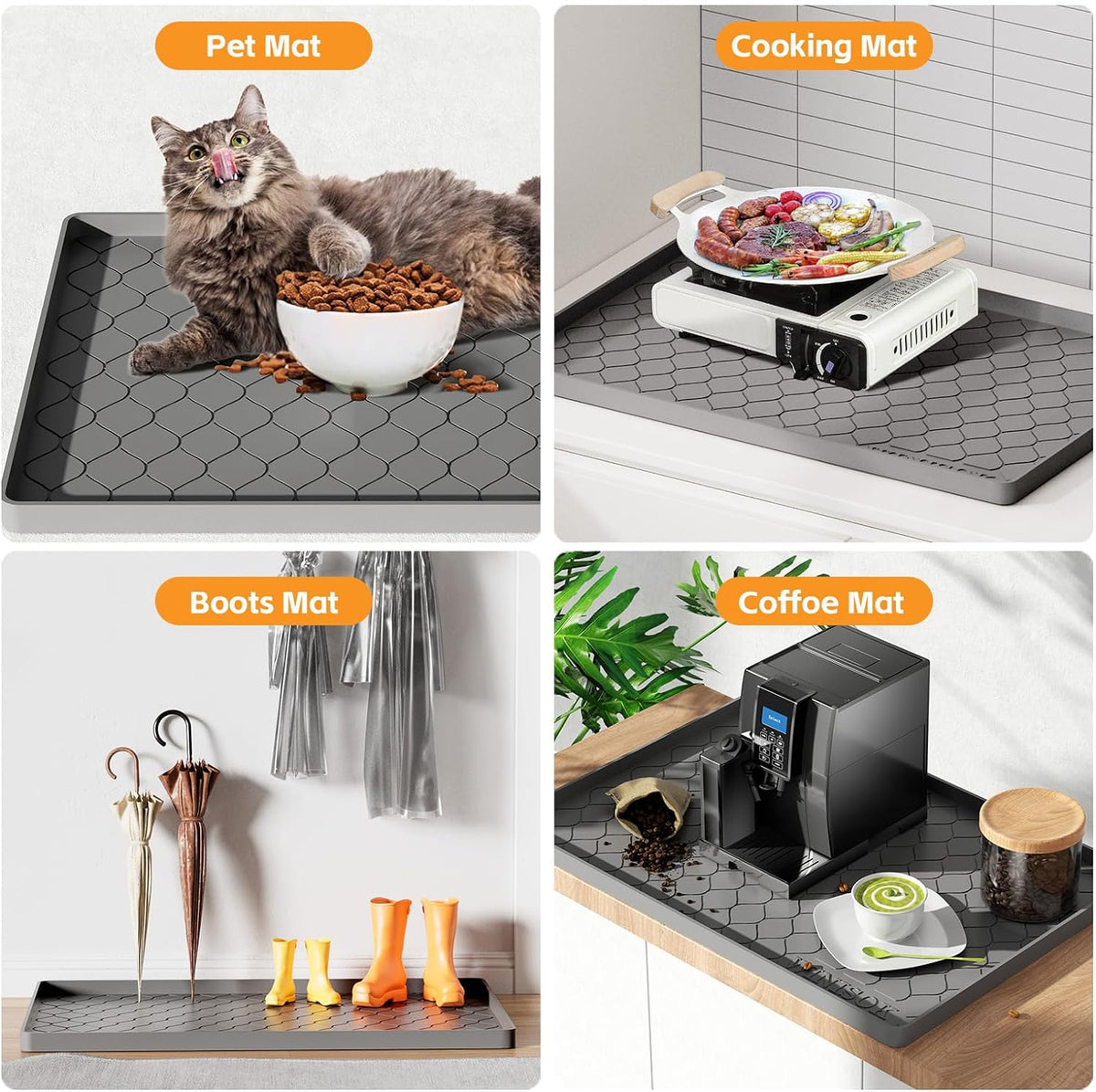 Silicone under Sink Mat 34" X 22", Kitchen Essentials and Gadgets, Shelf Liner A