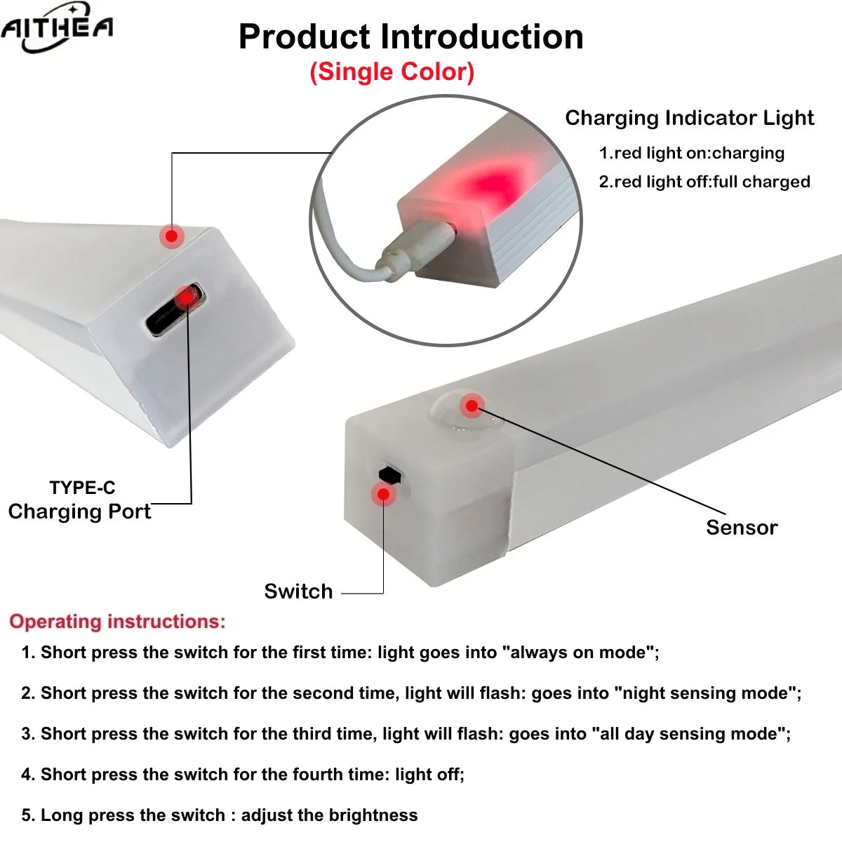 Motion Sensor LED Lights for Bedroom, Wardrobe, Staircase, and Kitchen