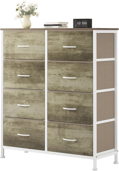 9 Drawers Storage Organizers Units, Closet Organizers and Storage for Clothes, Fabric Storage Drawer for Living Room, Chest of Dresser in 39.4" D X 11.8" W X 39.9" H, Grey