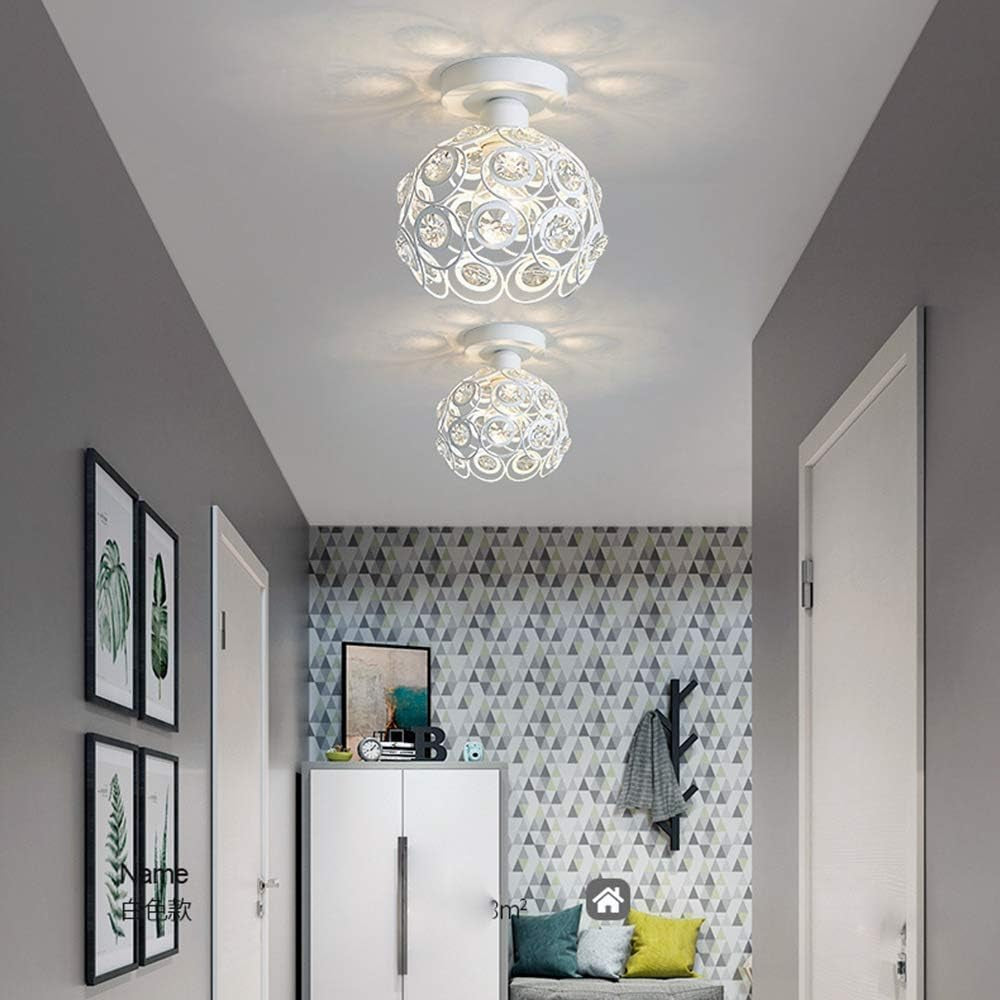Mini Crystal Ceiling Light – Semi Flush Mount Chandelier