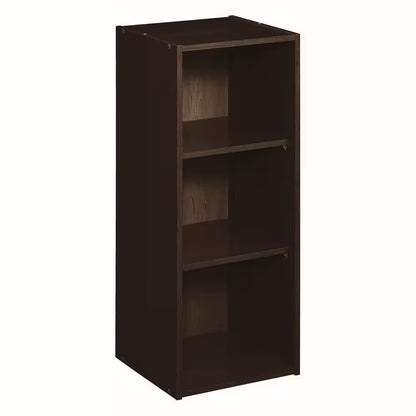 Stackable 31.5 In. H X 12.13 In. W X 11.63 In. D Espresso Laminate 3-Cube Storage Organizer