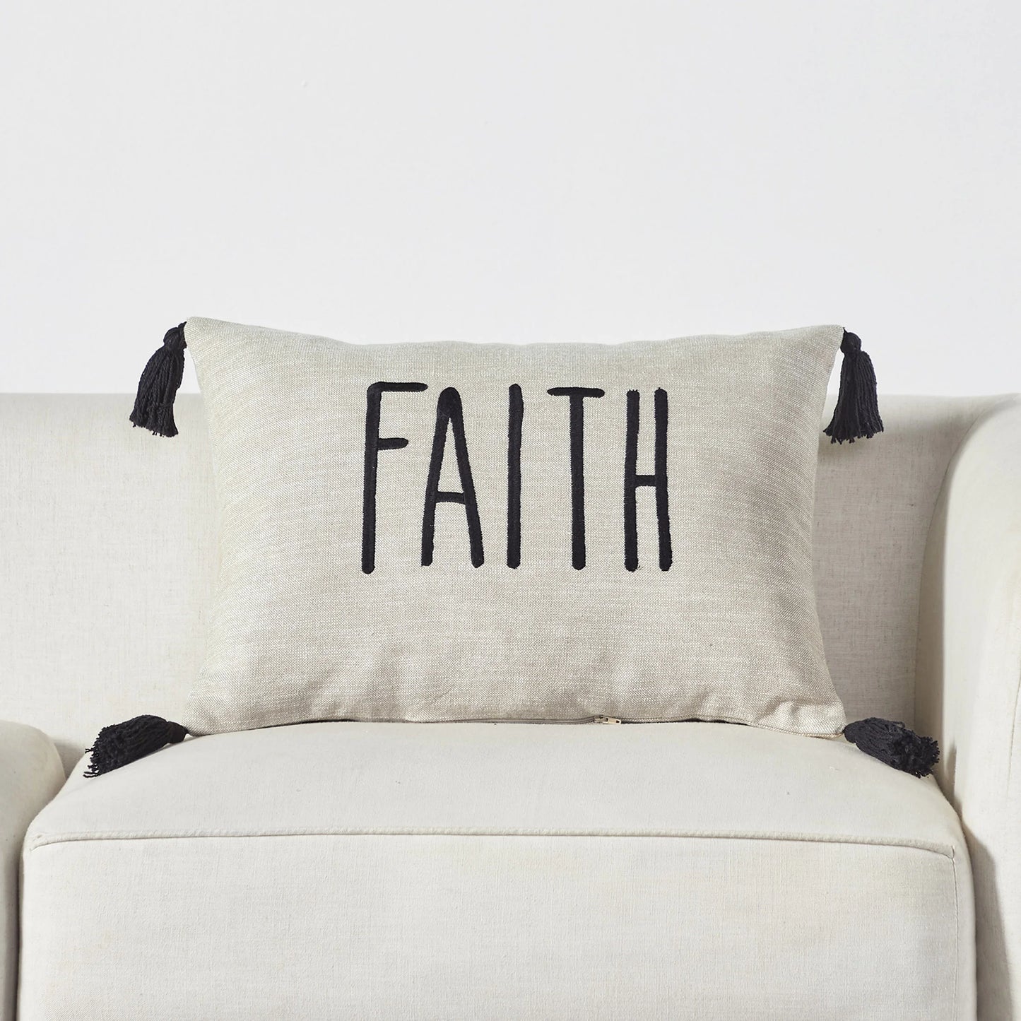 Faith Throw Pillow, 14 X 20.