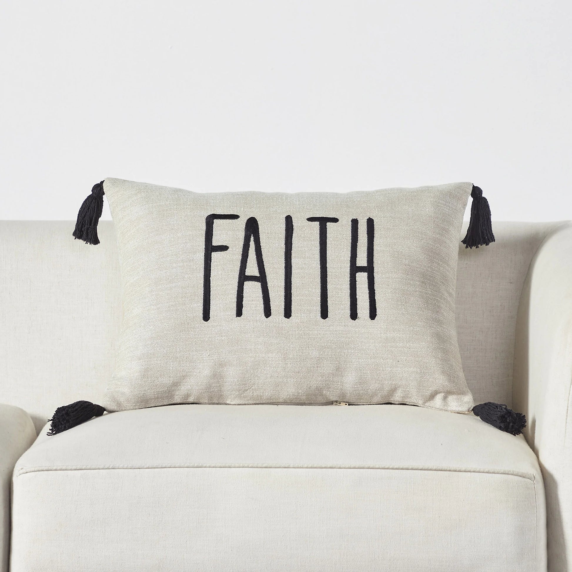 Faith Throw Pillow, 14 X 20.