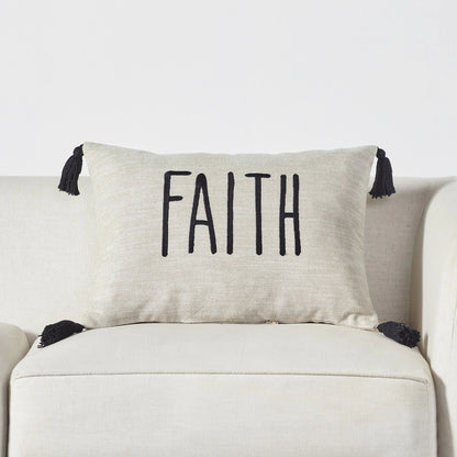 Faith Throw Pillow, 14 X 20.