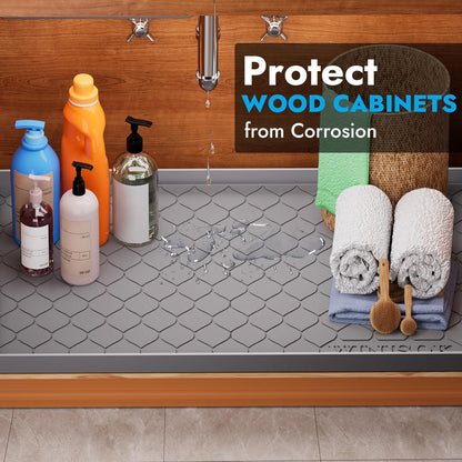 Silicone under Sink Mat 34" X 22", Kitchen Essentials and Gadgets, Shelf Liner A
