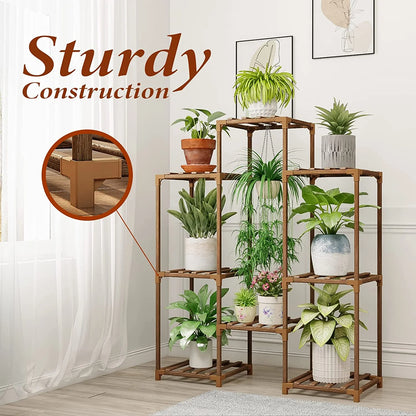 Wooden Tiered Plant Stand