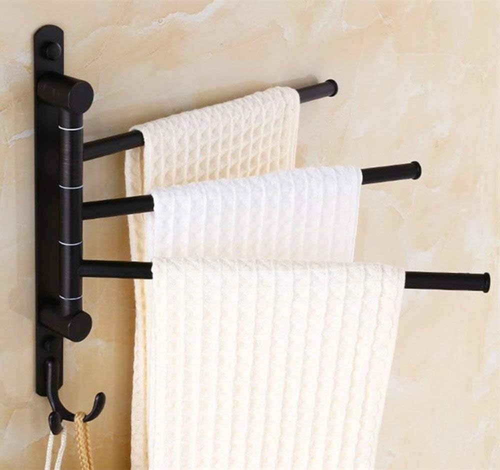 Oil Rubbed Bronze Swing-Out Towel Rack