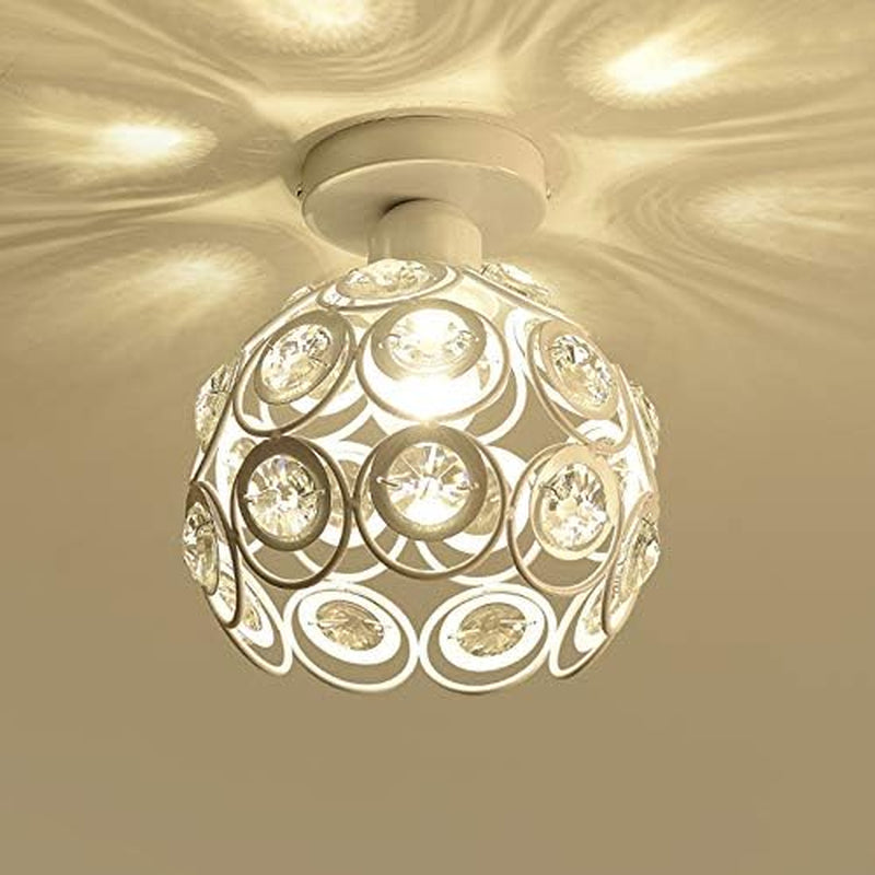 Mini Crystal Ceiling Light – Semi Flush Mount Chandelier