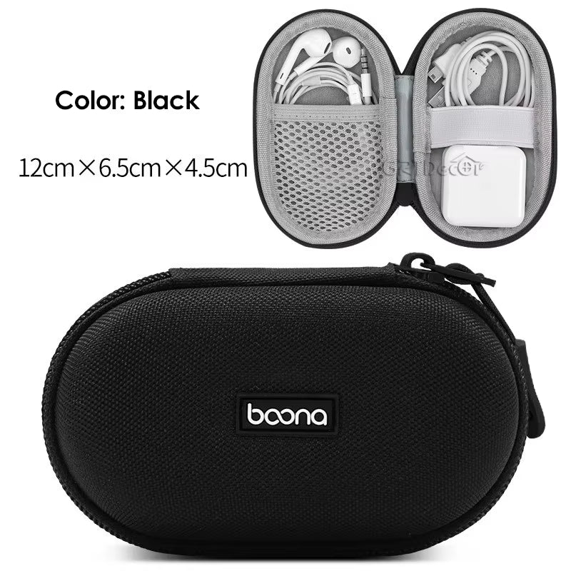 Hard Shell Digital Gadgets Storage Bag for Mac Adapter Mouse Data Cable Earphone HDD Electronics Gadgets Organizer Case