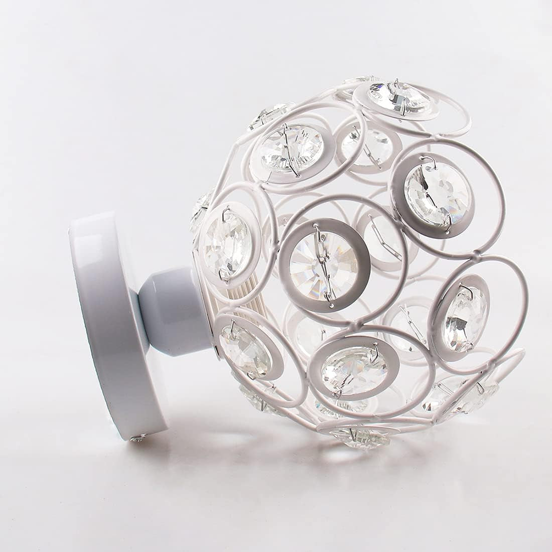 Mini Crystal Ceiling Light – Semi Flush Mount Chandelier