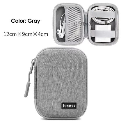 Hard Shell Digital Gadgets Storage Bag for Mac Adapter Mouse Data Cable Earphone HDD Electronics Gadgets Organizer Case