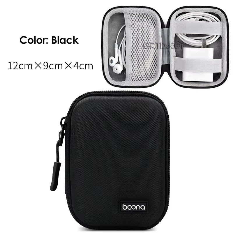 Hard Shell Digital Gadgets Storage Bag for Mac Adapter Mouse Data Cable Earphone HDD Electronics Gadgets Organizer Case