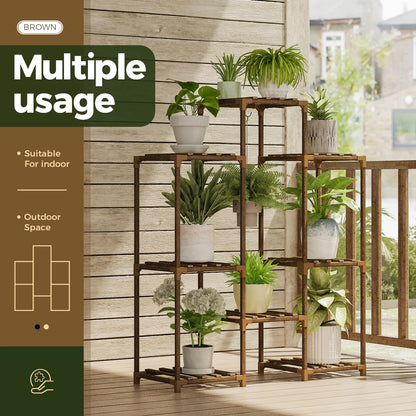 Wooden Tiered Plant Stand