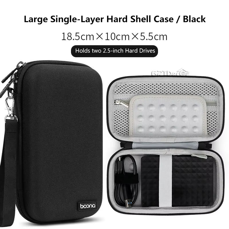 Hard Shell Digital Gadgets Storage Bag for Mac Adapter Mouse Data Cable Earphone HDD Electronics Gadgets Organizer Case