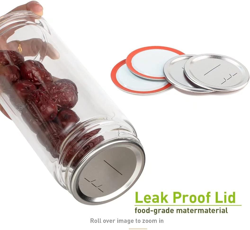 50-Count Regular Mouth Canning Lids for Ball, Kerr Jars, Wide Canning Lids 100% Fit Airtight, Leak Proof Rust-Proof