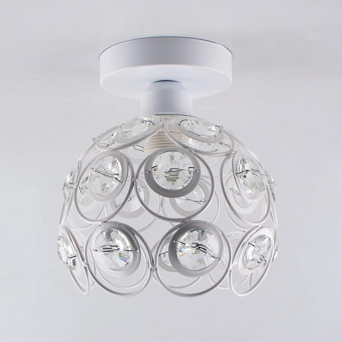 Mini Crystal Ceiling Light – Semi Flush Mount Chandelier