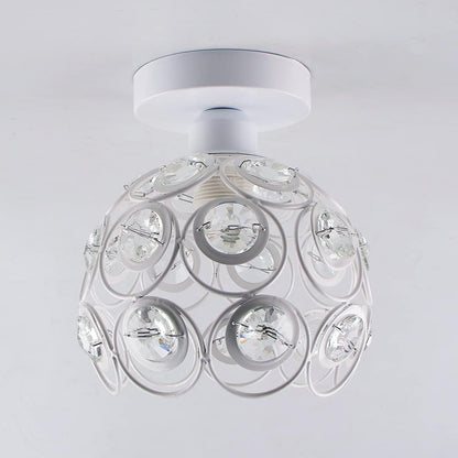 Mini Crystal Ceiling Light – Semi Flush Mount Chandelier