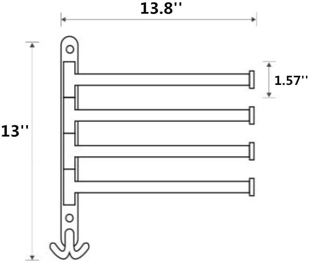 Oil Rubbed Bronze Swing-Out Towel Rack