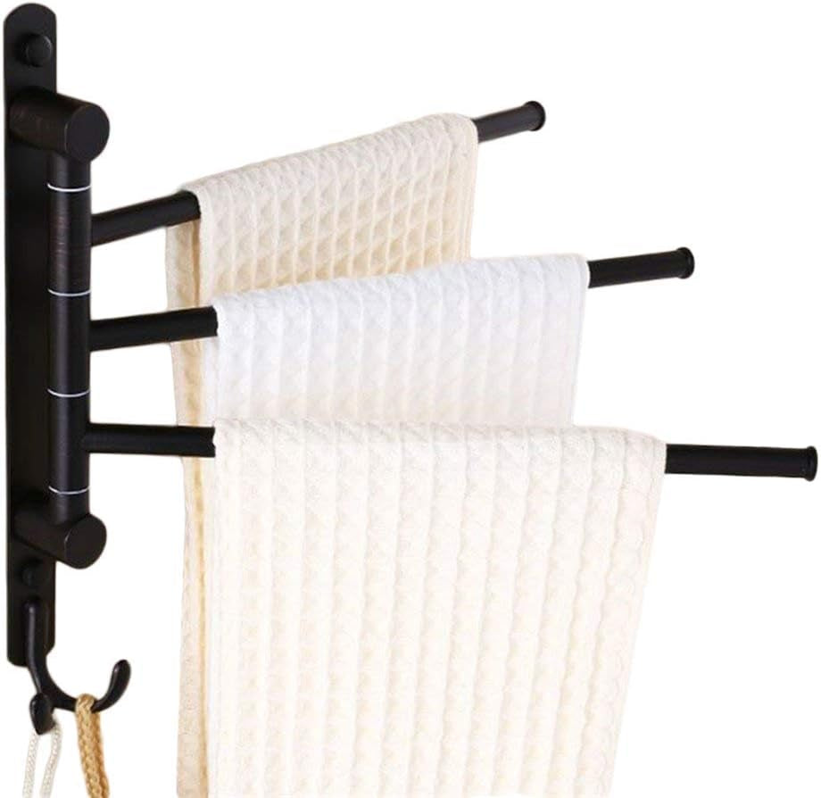 Oil Rubbed Bronze Swing-Out Towel Rack