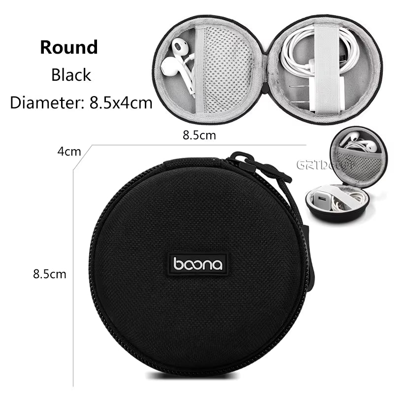 Hard Shell Digital Gadgets Storage Bag for Mac Adapter Mouse Data Cable Earphone HDD Electronics Gadgets Organizer Case
