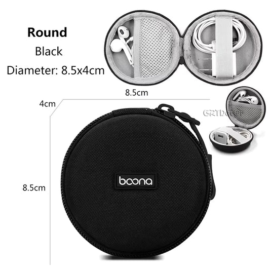 Hard Shell Digital Gadgets Storage Bag for Mac Adapter Mouse Data Cable Earphone HDD Electronics Gadgets Organizer Case