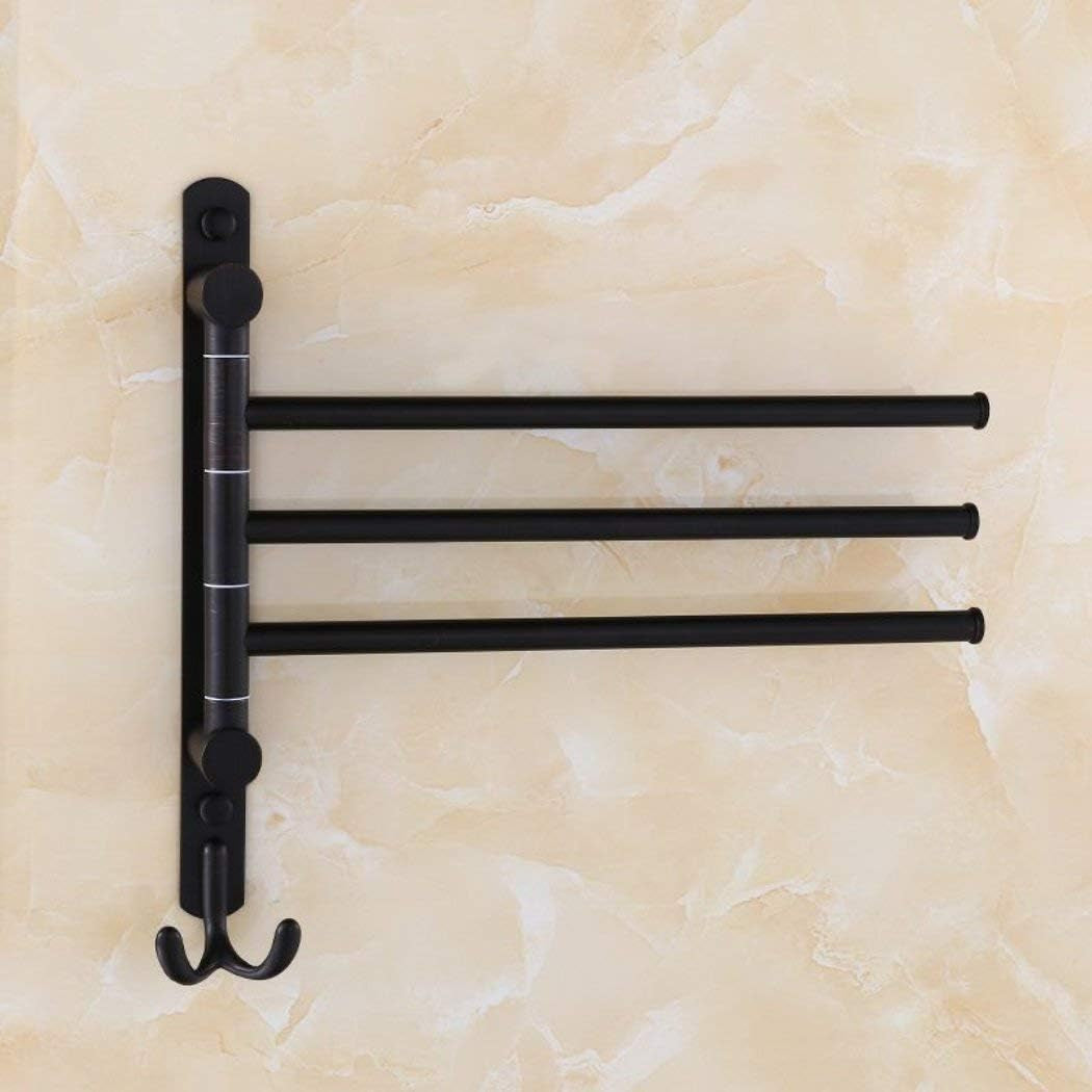 Oil Rubbed Bronze Swing-Out Towel Rack